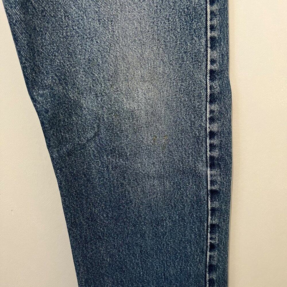 Levi's 505 Regular Fit Straight Leg Workwear Blue Denim Jeans | Men's Size 34X34 - Picture 10 of 13